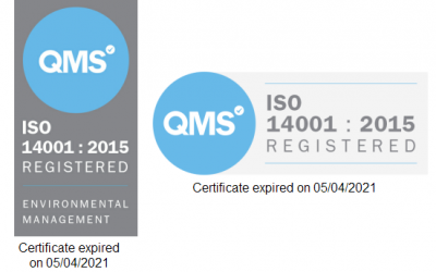 ISO 14001 Environmental Management.