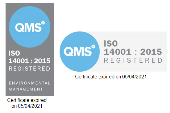 ISO 14001 Environmental Management.